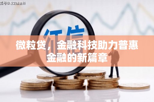 达孜微粒贷，金融科技助力普惠金融的新篇章