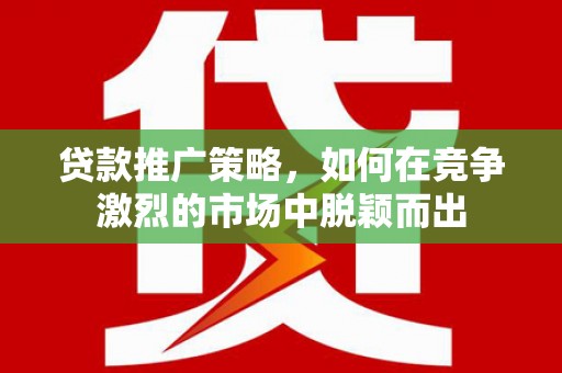 达孜贷款推广策略，如何在竞争激烈的市场中脱颖而出