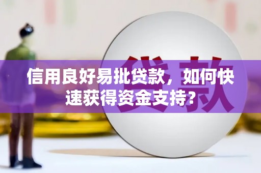 达孜信用良好易批贷款，如何快速获得资金支持？