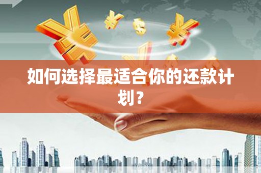 达孜如何选择最适合你的还款计划？