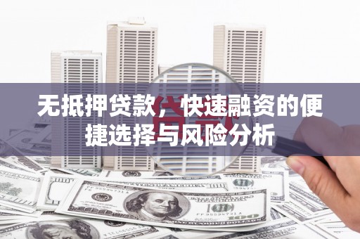 达孜无抵押贷款，快速融资的便捷选择与风险分析