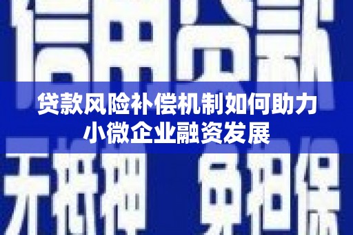 达孜贷款风险补偿机制如何助力小微企业融资发展