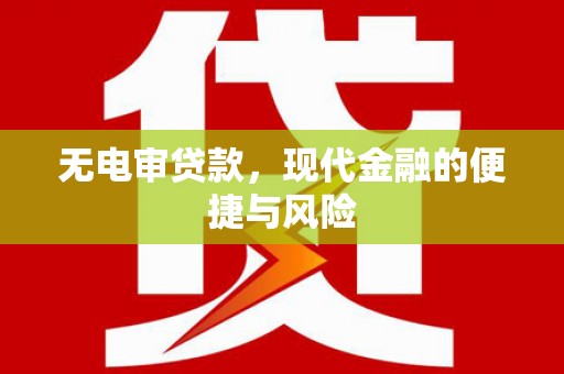 达孜无电审贷款，现代金融的便捷与风险