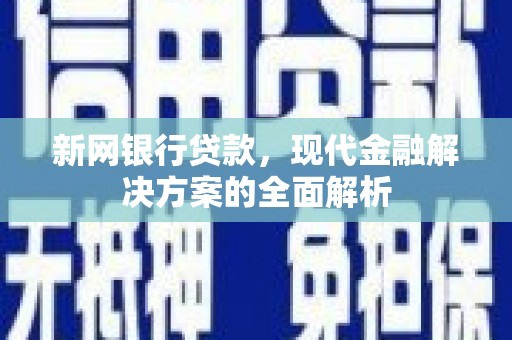 达孜新网银行贷款，现代金融解决方案的全面解析