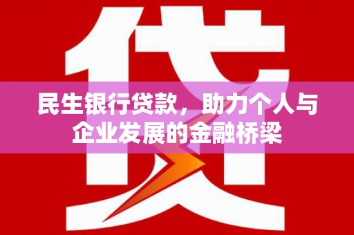 达孜民生银行贷款，助力个人与企业发展的金融桥梁