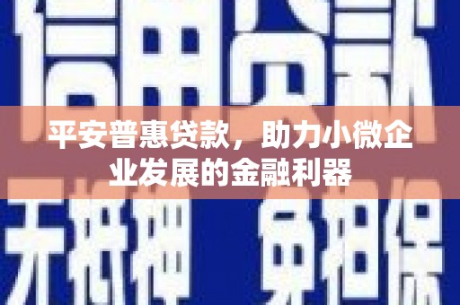 达孜平安普惠贷款，助力小微企业发展的金融利器