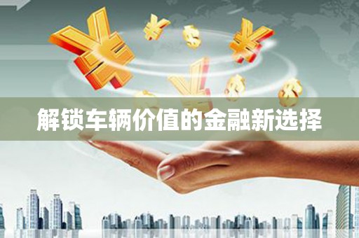达孜解锁车辆价值的金融新选择