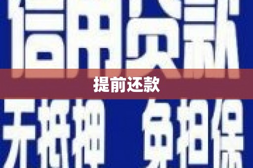 达孜提前还款