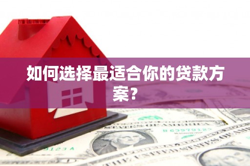 达孜如何选择最适合你的贷款方案？