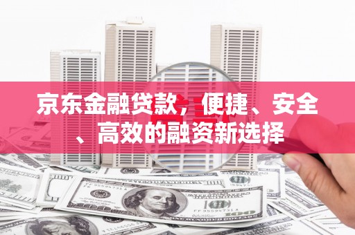 达孜京东金融贷款，便捷、安全、高效的融资新选择